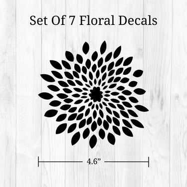 Floral Mirror Decals